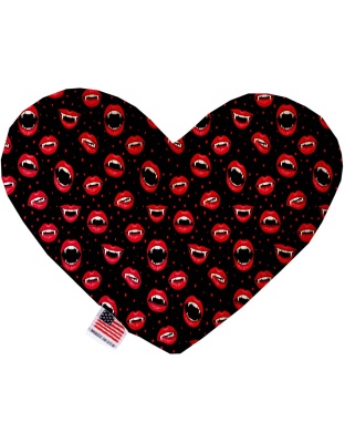 Love Bites 6 Inch Canvas Heart Dog Toy