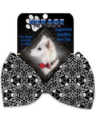 Spinning Skulls Pet Bow Tie