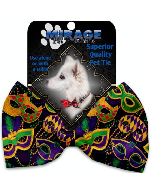 Mardi Gras Masquerade Pet Bow Tie