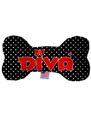 Diva 10 inch Fluffy Bone Dog Toy