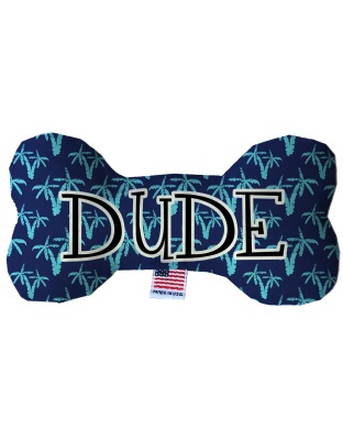 Dude 10 inch Fluffy Bone Dog Toy