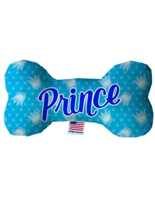 Prince 10 inch Fluffy Bone Dog Toy