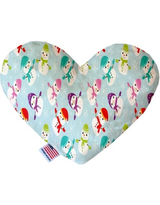 Colorful Frosty 6 inch Heart Dog Toy