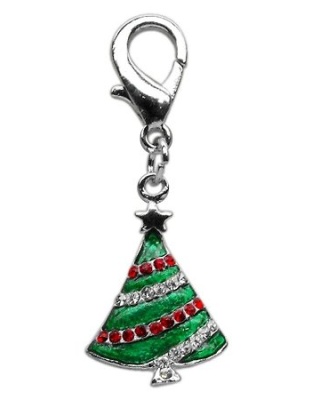 Holiday lobster claw charms / zipper pulls Christmas Tree