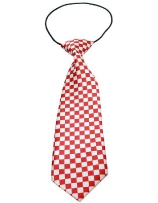 Big Dog Neck Tie Checkered Red