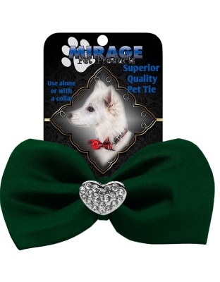 Crystal Heart Widget Pet Bowtie Green