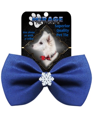 Snowflake Widget Pet Bowtie Blue