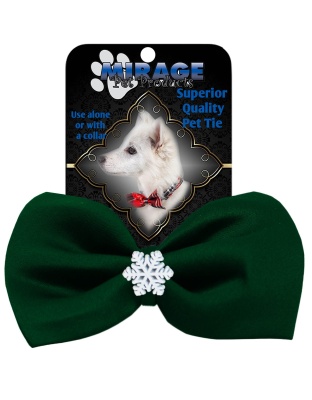 Snowflake Widget Pet Bowtie Green