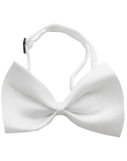 Plain White Bow Tie