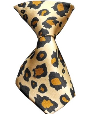 Dog Neck Tie Leopard