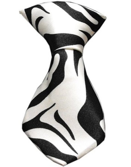 Dog Neck Tie Zebra