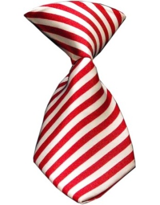 Dog Neck Tie Candy Cane Stripes