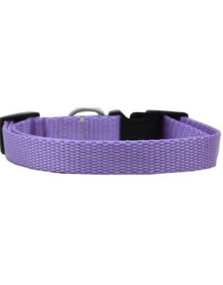 Plain Nylon Cat Safety Collar Lavender