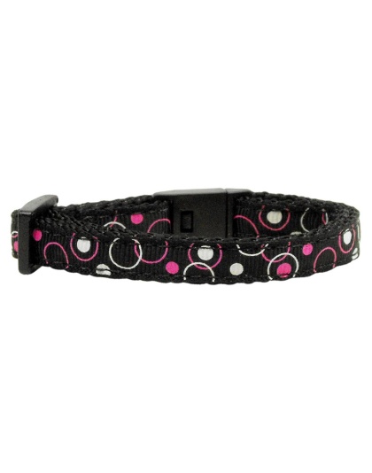 Retro Nylon Ribbon Collar Black Cat Safety