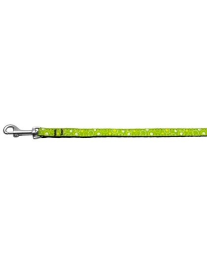 Retro Nylon Ribbon Collar Lime Green 3/8 wide 4Ft Lsh