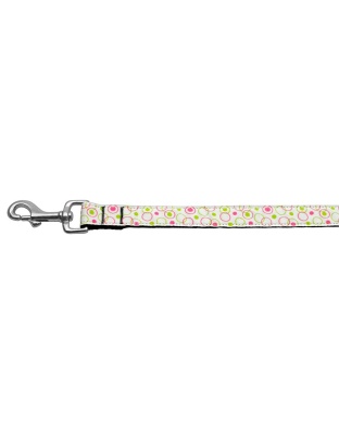 Retro Nylon Ribbon Collar White 1 wide 4ft Lsh
