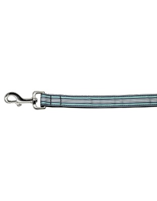 Preppy Stripes Nylon Ribbon Collars Light Blue/White 1 wide 4ft Lsh