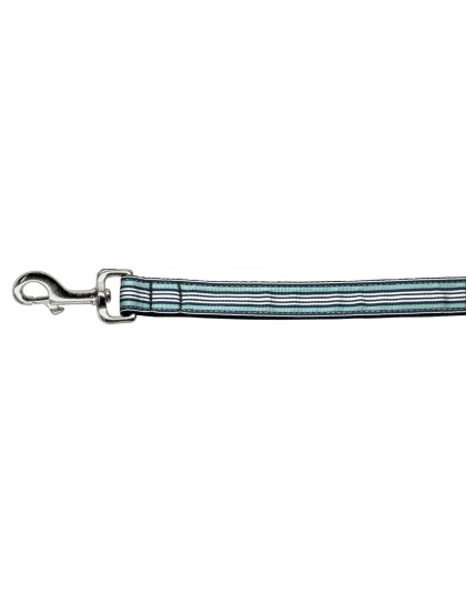 Preppy Stripes Nylon Ribbon Collars Light Blue/White 1 wide 4ft Lsh