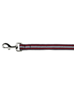 Preppy Stripes Nylon Ribbon Collars Red/White 1 wide 4ft Lsh