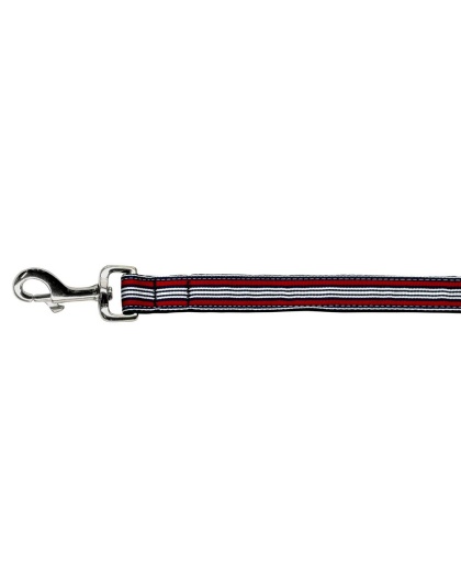 Preppy Stripes Nylon Ribbon Collars Red/White 1 wide 4ft Lsh
