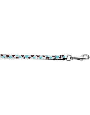 Confetti Dots Nylon Collar Baby Blue 3/8 wide 4ft Lsh