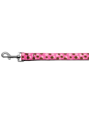 Confetti Dots Nylon Collar Bright Pink 1 wide 4ft Lsh