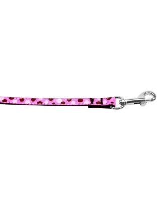 Confetti Dots Nylon Collar Bright Pink 3/8 wide 4ft Lsh