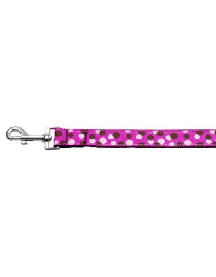 Confetti Dots Nylon Collar Fuchsia 1 wide 4ft Lsh