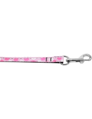 Confetti Dots Nylon Collar Light Pink 3/8 wide 4ft Lsh