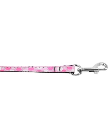 Confetti Dots Nylon Collar Light Pink 3/8 wide 4ft Lsh