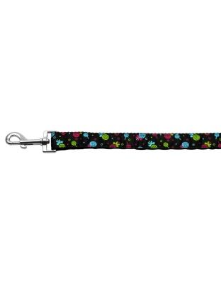 Lollipops Nylon Ribbon Leash Black 1 inch wide 4ft Long