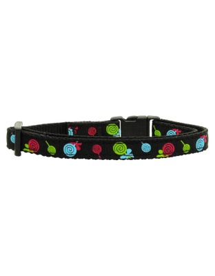 Lollipops Nylon Ribbon Collar Black Cat Safety