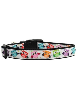 Bright Owls Nylon Ribbon Collars Large