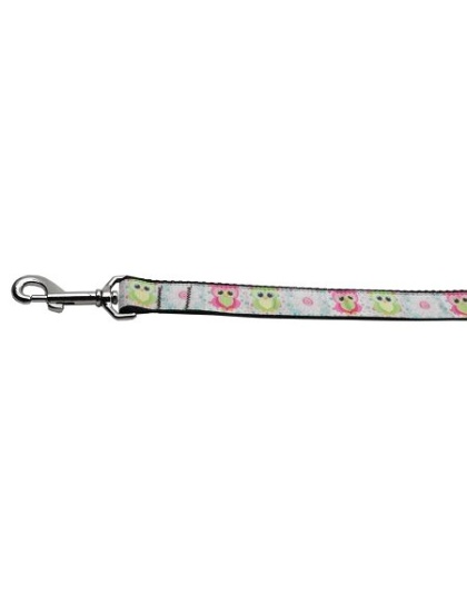 Sweet as Sugar Owls Nylon Ribbon Collars 1 wide 4ft Leash