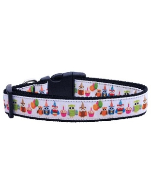 Party Owls Nylon Cat Collar