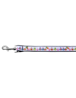 Party Owls Nylon Ribbon Pet Leash 1 wide 4ft