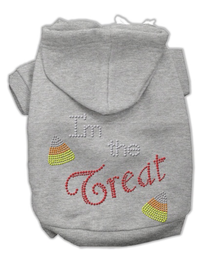 I'm the Treat Rhinestone Hoodies Grey L