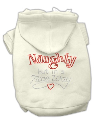 Naughty But Nice Hoodies Cream L
