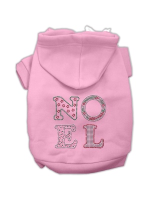 Noel Rhinestone Hoodies Pink L