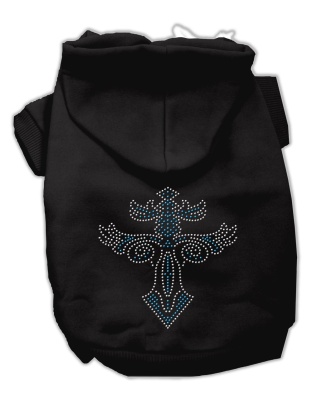 Warrior's Cross Studded Hoodies Black L