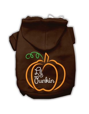 Lil Punkin Screenprint Hoodie Brown L