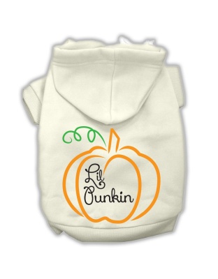 Lil Punkin Screenprint Hoodie Cream L