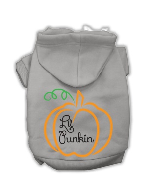 Lil Punkin Screenprint Hoodie Grey L