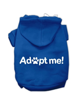 Adopt Me Screen Print Pet Hoodies Blue Size Lg