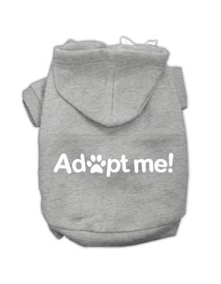 Adopt Me Screen Print Pet Hoodies Grey Size Lg
