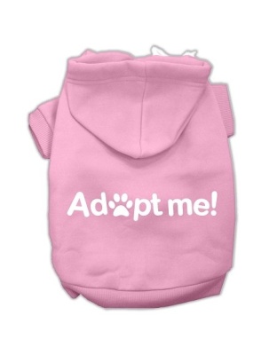 Adopt Me Screen Print Pet Hoodies Light Pink Size Lg