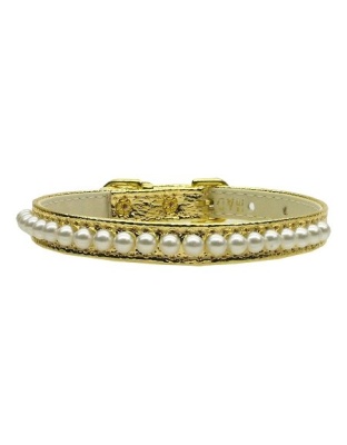 3/8" Pearl Collar Gold 10