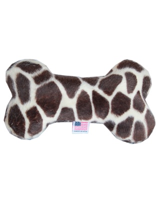 6" Plush Bone Dog Toy Giraffe