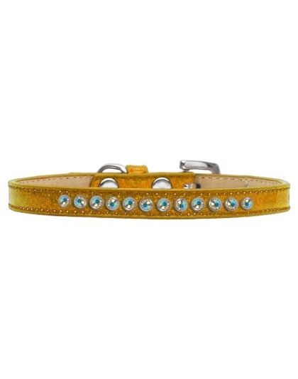 AB Crystal Size 10 Gold Puppy Ice Cream Collar