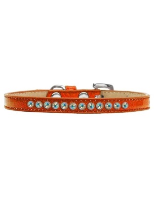 AB Crystal Size 10 Orange Puppy Ice Cream Collar